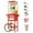 Red, variant on ROVSUN Popcorn Machine with Cart, Wheels & 10 Oz Kettle Makes Up to 4 Gallons ETL Certified, Popcorn Maker w/Candy Dispensers, Scoop, Oil Spoon & 3 Popcorn Cups for Commercial Home Theater, Red
