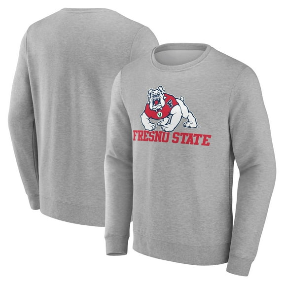 Men's Gray Fresno State Bulldogs Campus Sweatshirt