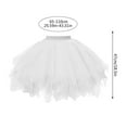 thumbnail image 5 of SDFGTstore Tulle Skirt Carnivals Layered Tulle Tutus Skirt Highs Waist Pleated Midi Skirt, 5 of 8