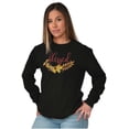 thumbnail image 3 of Christian Blessed Autumn Fall Leaves Women's Long Sleeve T Shirt Brisco Brands S, 3 of 6