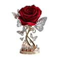 thumbnail image 2 of Mother's Day Rose Tabletop Ornament, Acrylic MOM Decor with Rhinestones & Butterfly Design, 2D Flat Love Rose Desktop Ornament for Home Tabletop Decor Mothers Day Gift, 2 of 5