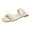 White, variant on VerPetridure Wedge Sandals for Women Fashion Women's Summer Slip-On Flat Beach Open Toe Breathable Sandals Shoes