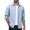 BU1, variant on Denim Shirt Jacket Double Contrast Trim Long Sleeve Open Front Casual Top With Chest Pocket BU2 S