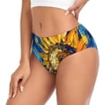 thumbnail image 2 of Balery vintage Starry Sunflower Ropa Interior de Algodón para Mujer con Dibujo – Braguitas Cómodas y Elásticas, Estilo Clásico-4X-Large, 2 of 6