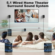 Bobtot Home Theater System 800 Watts Peak Power 6.5 Subwoofer 5.1/2.1 Surround Sound Stereo Bluetooth Speakers Systems for TV