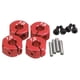 thumbnail image 4 of 4PCS RC Hugo Piezas de Automóvil rueda Bujes Hexagonales Pin de Montaje en 12 mm rojo, 4 of 8