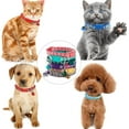 thumbnail image 5 of 19 Uds collares de identificación de cachorro con campana ajustable 19-32cm, collares de identificación reflectantes ajustables de nailon suave para mascotas recién nacidas, 5 of 5