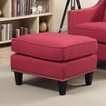 thumbnail image 4 of Picket House Furnishings Pouf Emery en Berry Rouge, 4 of 4