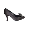thumbnail image 2 of ZAPATILLA DE VESTIR LEON MUJER NEGRO SATIN 4918 LEON  4918p, 2 of 4