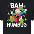 thumbnail image 3 of Disney - Donald Duck Bah Humbug - Juniors Cropped Cotton Blend T-Shirt, 3 of 5