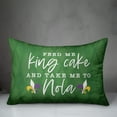 thumbnail image 3 of Creative Products Feed King Cake Take Nola 20 x 14 Spun Poly Pillow, 3 of 3