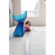 Fin Fun Fantasy Mermaid Tail for Girls and Boys, Monofin for Swimming Included, fits Youth Large to XLarge - Teal - New Edition