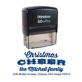 thumbnail image 1 of Printtoo Personalized Blue Self Inking Cheer Custom Christmas Rubber Stamper-68 x 30 mm, 1 of 6