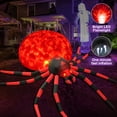 thumbnail image 5 of Yexmas 12FT Halloween Inflatables Outdoor Decorations Giant Spider Decorations with LED Lights and Air Pump Blow up Inflatable Red, 5 of 9