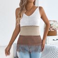 thumbnail image 2 of Ashirexll Sleeveless Tops for Women, Casual Fashion Solid Color V-Neck Summer Camisole Blouses Tank Tops, 2 of 7