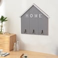 thumbnail image 3 of Gancho de pared de madera perfecl para llaves estante de almacenamiento toallero sombrero, 3 of 4
