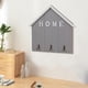 thumbnail image 3 of Gancho de pared de madera para llaves, colgador de almacenamiento, organizador decorativo para colgar en la pared cian, 3 of 4