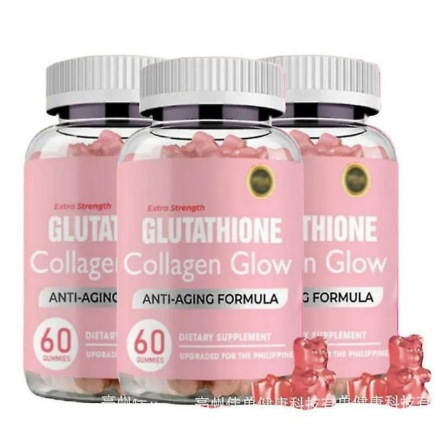 Gomitas de glutatión, antienvejecimiento, blanqueamiento de la piel,  antiarrugas y con colágeno