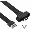 thumbnail image 3 of Cable de expansión USB 3.1 tipo E macho a USB-C tipo C para panel frontal de computadora, cable conector para placa base, 30 cm, 3 of 7