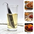 thumbnail image 3 of 2pcs Stainless Steel Tea Strainer with 2 Tweezers Reusable Tea Infuser Pipe Metal Tea Diffuser Stick Mesh Tea Filter Kitchen Accessories for Tea Leaf Herbs or Spice, 3 of 7