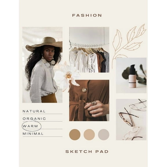 Fashion Sketch Pad: Large Notepad for Sketching 4 Perfect Female Figure Models Template for Easy Fashion Drawing Professional Illustrations Sketch Book to build Your Fashion Designer Portfolio Fashion