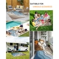 thumbnail image 5 of Outdoor Rug 5x8 ft Blue Brown Beach Coastal Waterproof Outdoor Patio Rug Mat Non Slip Outside Area Rugs Carpet for RV,Camping,Porch,Deck,Pool,Balconybackyard,Abstract Geometric Ocean Waves, 5 of 9