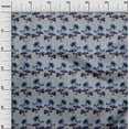 thumbnail image 3 of oneOone Polyester Spandex Blue Fabric Floral Craft Projects Decor Fabric Printed By The Yard 56 Inch Wide, 3 of 4