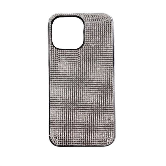 Funda para móvil con pedrería plateada compatible con No.16plus Funda transparente para teléfono para fans y entusiastas de los móviles