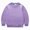 H268-Purple, variant on TOWED22 Kids Cotton Sweatshirt Basic Thin Long Sleeve Crewneck Pullover for Toddler and Girls Tops,3-4 Y