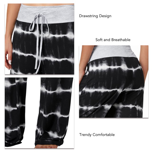 Lounge Pant, Fashion Breathable Drawstring Wide Leg Lounge Pant Comfortable Skin Friendly For Office ANGGREK 2053L