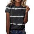 thumbnail image 2 of Puntoco Moda Mujer Causal Cuello Redondo Blusa Estampada Manga Corta Camiseta Verano tops Puntoco Puntoco-2739, 2 of 5