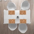 thumbnail image 6 of DouZhe Polyester Placemats Set of 4, Orange Animal Leopard Pattern Heat Resistant Place Mats for Dining Table, 12" x 18", 6 of 7