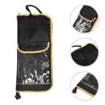 thumbnail image 2 of Dumb Drum Pad Storage Bag Portable Dumb Drum Carrying Case Waterproof Drumsticks Mallets Organizer Pouch for Drummers, 2 of 3