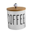 thumbnail image 1 of GROWTH TANK Ceramic Storage Container with Lid Airtight Coffee Container for Living Room 1L yellow lid, 1 of 9