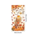 thumbnail image 3 of Fall Door Banner Cover,Autumn Harvest Animal Pattern Background for Front Door Patio Entryway 70.87x35.43 Inch, 3 of 6