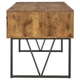 thumbnail image 6 of Bowery Hill Wood Antique Nutmeg Writing Desk Rectangular 63" Assembled, 6 of 9