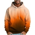 thumbnail image 3 of CFLVAEK Big and Tall Mens Hoodies Fashion Gradient Graphic Hooded Sweatshirts Casual Long Sleeve Fall Sweatshirt Drawstring Pullover Tops with Pockets Orange XL, 3 of 6