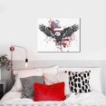 thumbnail image 4 of Susaid American Flag Eagle Art Pattern Canvas Wall Decor Poster Framed Artwork Decoration for Bedroom Home Office Ready to Hang,Horizontal, 4 of 6