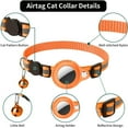 thumbnail image 3 of Bobasndm Cat Collar for Airtag Tracker, Reflective GPS Cat Collar with Luminous Holder, Cat Tracker Collars with Safety Elastic Band for Cats, Kittens and Puppies 9-13 Inch, 3 of 8