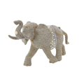 thumbnail image 2 of Kurt Adler Vintage Glamour Platinum Glass Glitter Elephant Table Piece, 2 of 2
