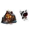 thumbnail image 1 of Adorno De Gato Acrílico Decorativo Independiente Para Centro De Mesa, Figura Artesanal Con Base Para El Hogar, Fiesta, Dormitorio, Estantería, Festival., 1 of 8