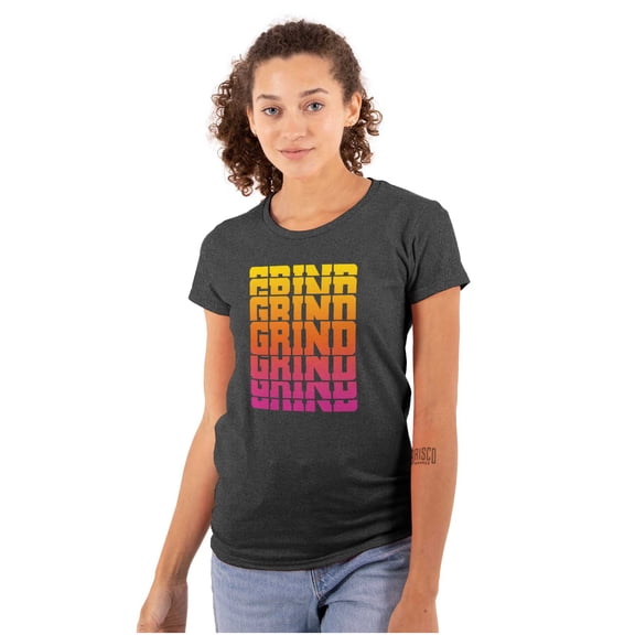 Make Changes Not Excuses Gradient Womens Slim Fit Graphic Tee Brisco Brands S