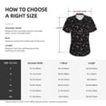 thumbnail image 4 of Vsdgher Cute Skull Women Shirts V Neck Short Sleeve Tops T-Shirt Basic Tees, S to 3XLSmall, 4 of 5