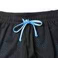 thumbnail image 3 of UYISJ Women's Running Shorts 2 in 1 Double Layer Elastic Waist Drawstring Workout Fitness Active Yoga Jogging Athletic Shorts Sky Blue XL, 3 of 3