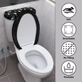 thumbnail image 3 of HELLHERO Santa Claus Polyester Fabric Toilet Seat Protector & Easy to Clean Toilet Covers Set & Fits All Toilet Shapes for Bathroom Home Comfort Elastic Bottom, 3 of 5