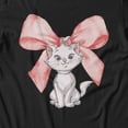 thumbnail image 3 of Disney The Aristocats Big Bow Marie Watercolor Men's T Shirt (Black, S-XXXL), 3 of 4