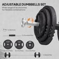 thumbnail image 4 of Soozier Adjustable Dumbbell Set, 2 in 1 Weights Set for Home Gym, 112lb, 4 of 10