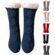 thumbnail image 1 of 1 par de calcetines de suelo elásticos, gruesos, de media pantorrilla, antideslizantes, de silicona, suaves y abrigados, cómodos, térmicos, para invierno, para mujer, para dormir en casa, color rosa, 1 of 8