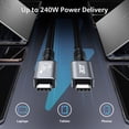 thumbnail image 4 of Cable USB-C Acer USB4 40 Gbps Thunderbolt 4/3 240 W 8K@60 Hz 1 m, 4 of 8