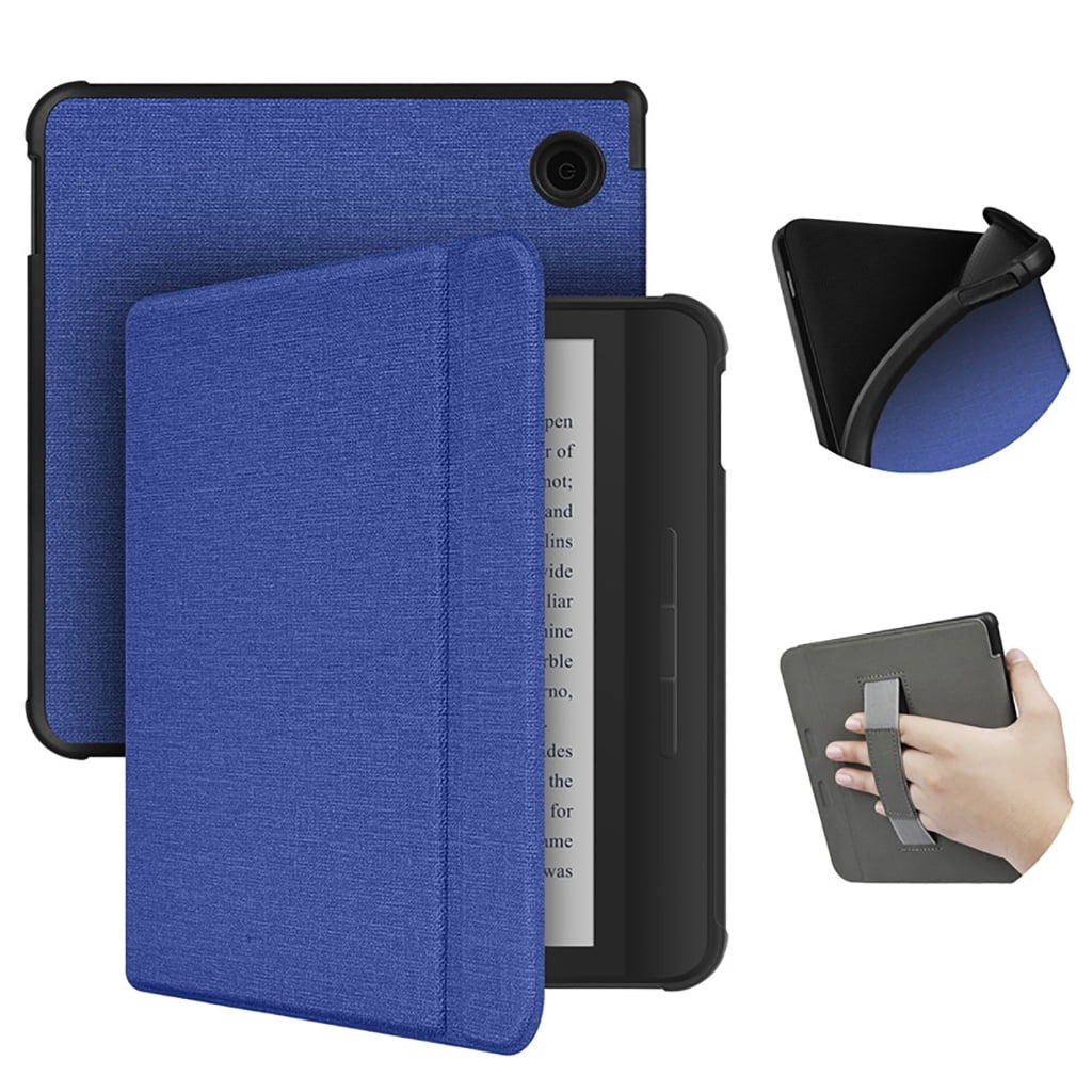 Case for 7" 2024 Libra Color Ereader Fabric Sleeve Cover with Hand Straps/Auto Sleep/Wake with Hand Strap Case